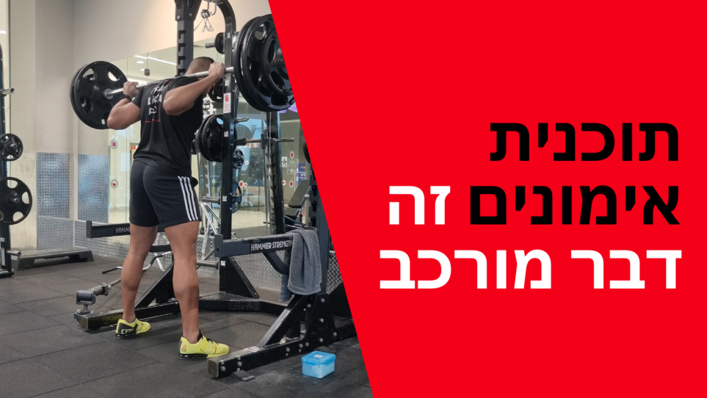 תוכנית אימונים זה דבר מורכב